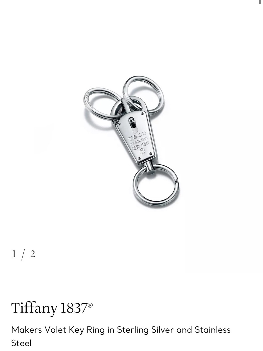 Tiffany & Co. Sterling Silver Multi-Ring Key Fob
